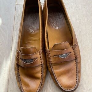 Tod's Tan Leather Loafers